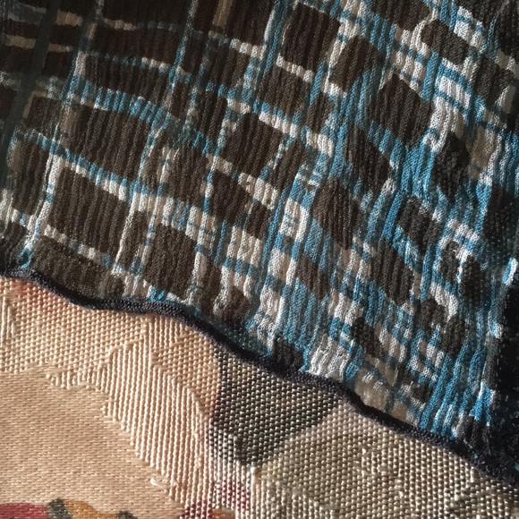 Nine West Silk Shear Blouse-Shirt With Buttons - Picture 7 of 7